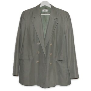 MNG Olive Double Breasted Blazer US Size 10